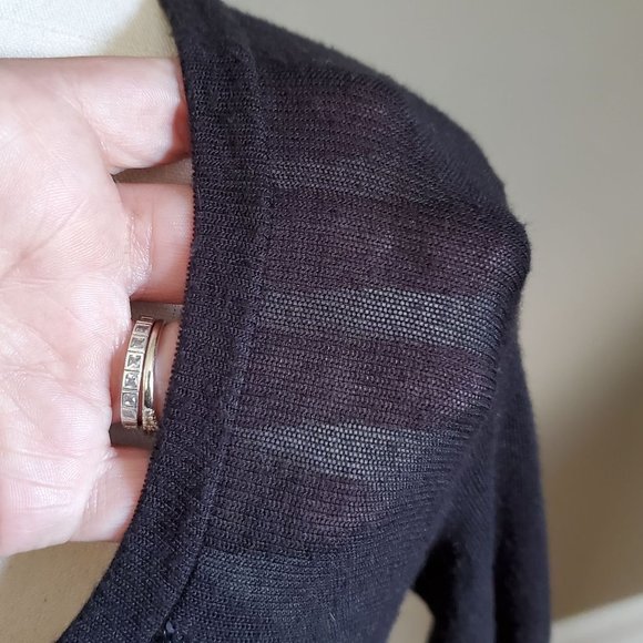 Three Dots sequin front long sleeve sweater. Fun! - Picture 8 of 8